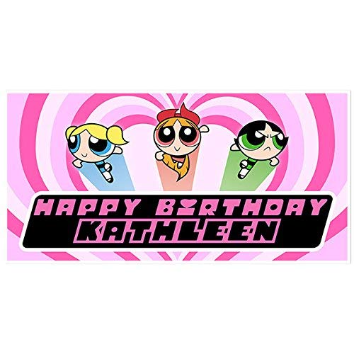 Algopix Similar Product 1 - Powerpuff Girls Birthday Banner