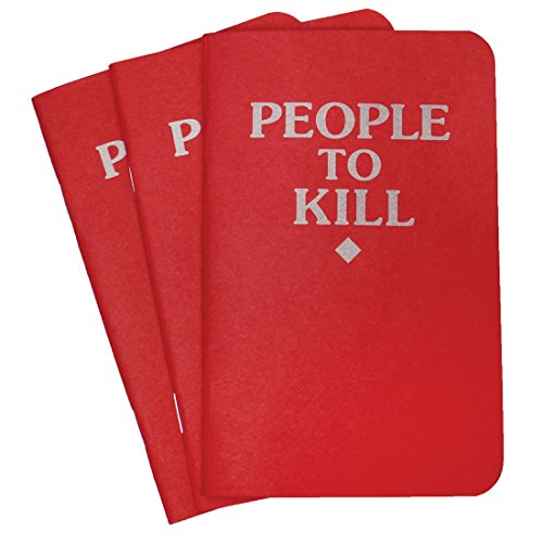 Algopix Similar Product 4 - People to Kill Memo Books in Red 3