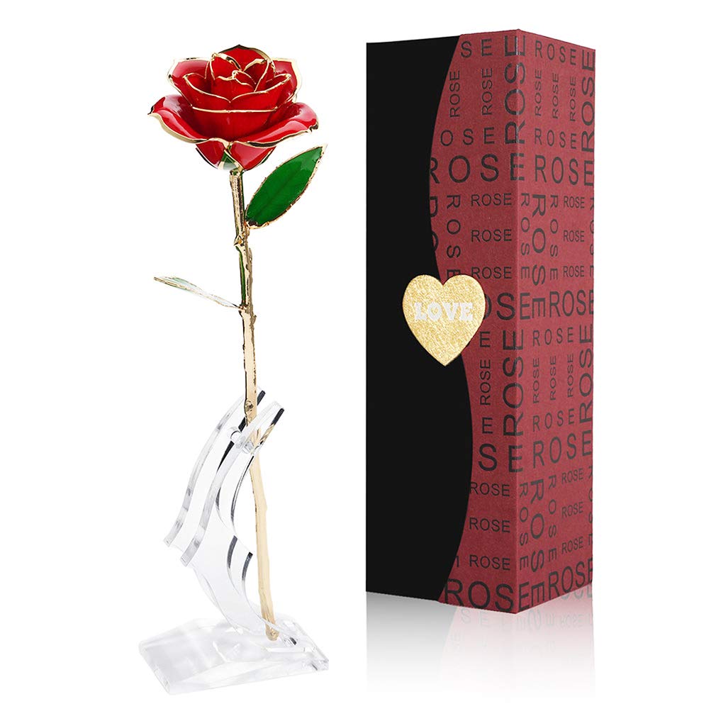 Algopix Similar Product 5 - NICEAO Gifts for Mom 24k Gold Rose