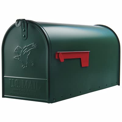 Algopix Similar Product 17 - Post Mounted Mailbox Color: Green