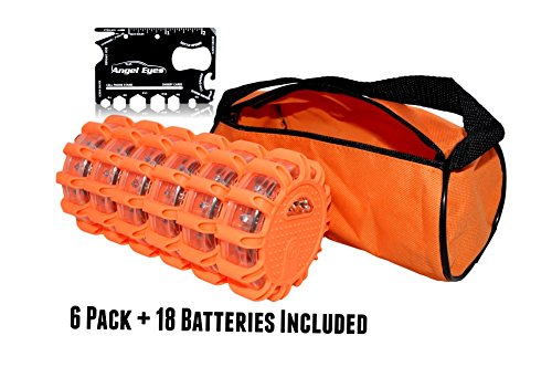 Algopix Similar Product 5 - LED Road Flares 6 Pack Flashing Warning