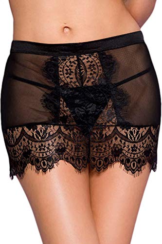 Algopix Similar Product 3 - Music Legs Lace Skirt With Open Back