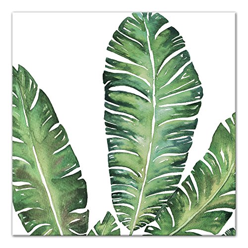 Algopix Similar Product 5 - Banana Leaves 16x16 Canvas Wall Art