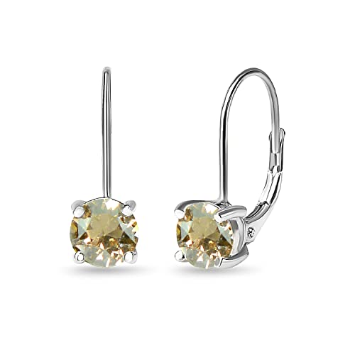 Algopix Similar Product 17 - Sterling Silver Golden Color Roundcut