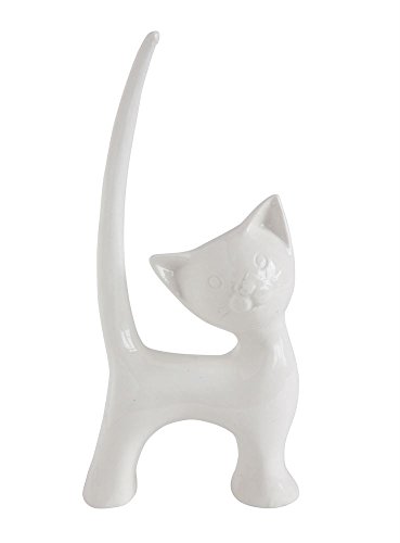 Algopix Similar Product 11 - Kitty Cat Decorative Ceramic Ring Holder
