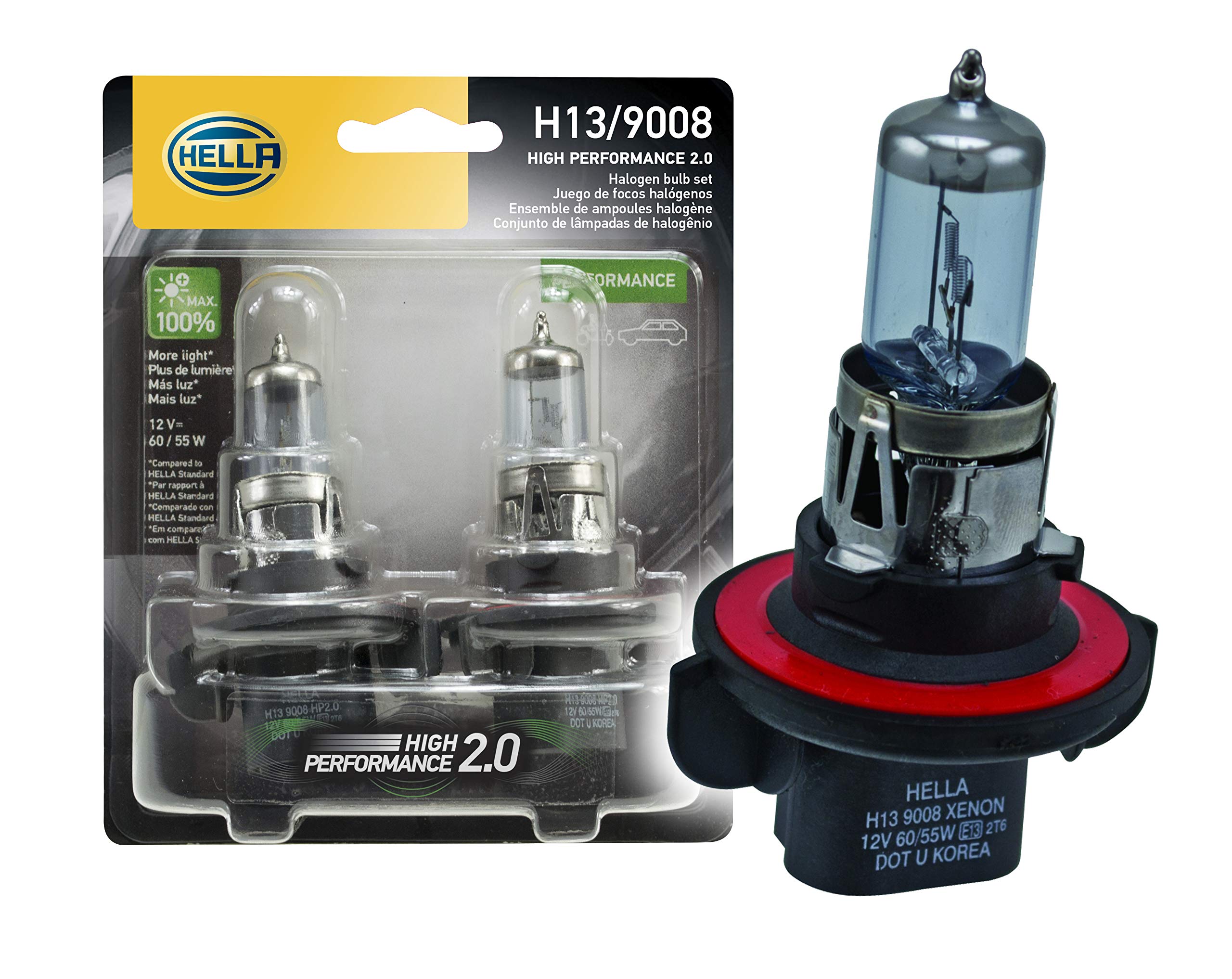 Algopix Similar Product 9 - HELLA H13 20TB High Performance Bulb