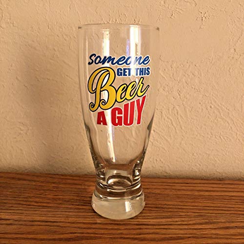 Algopix Similar Product 2 - Cristar Beer Glass with saying Someone