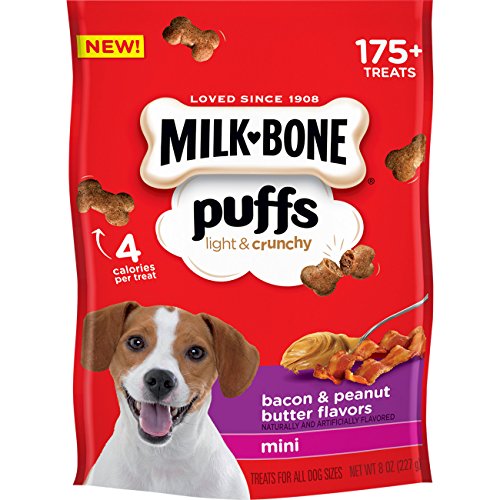 Algopix Similar Product 18 - MilkBone Puffs Dog Treats Bacon