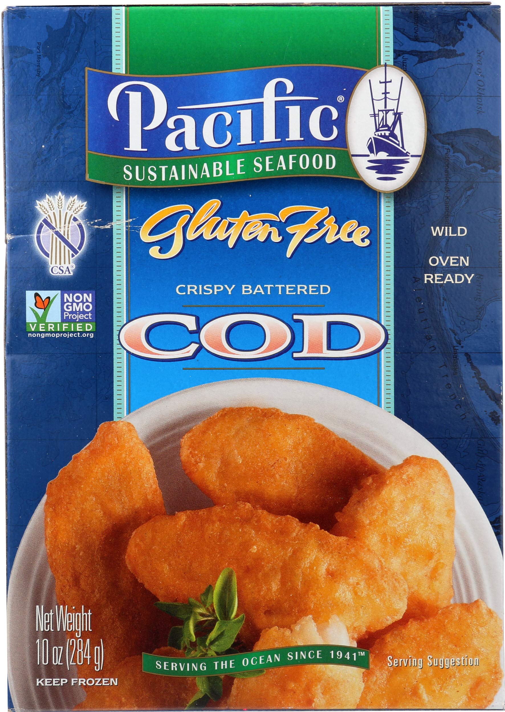 Algopix Similar Product 19 - Pacific Seafood Cod Fillet Breaded