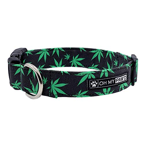 Algopix Similar Product 12 - Pot Leaf Collar for Pets Size Extra
