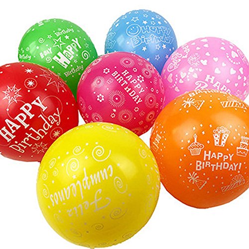 Algopix Similar Product 17 - PeStary 100 Pcs 12 Latex HAPPY