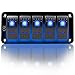 Algopix Similar Product 8 - FXC Rocker Switch Aluminum Panel 5 Gang