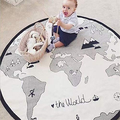 Algopix Similar Product 11 - 53 Inches Adventure World Map Pattern