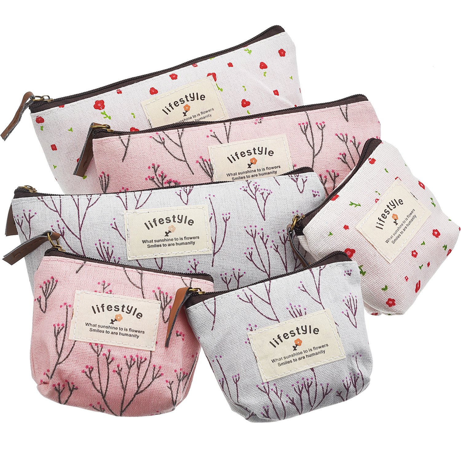 Algopix Similar Product 6 - TecUnite Pack of 6 Pencil Case