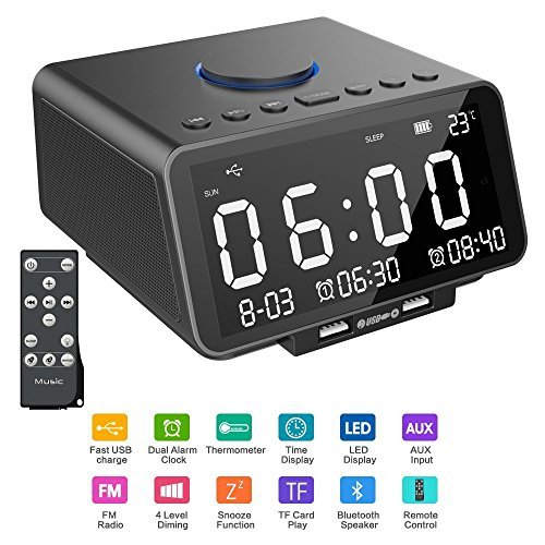 Algopix Similar Product 6 - Alarm Clock Radio Hetyre 55 Inch