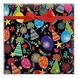 Algopix Similar Product 2 - Birthday Emoji Jumbo Gift Wrap Roll 