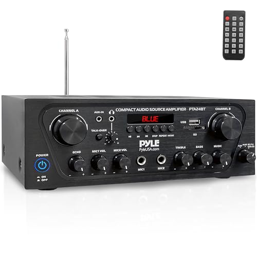 Algopix Similar Product 2 - Pyle Upgraded 2 Channel Karaoke Home