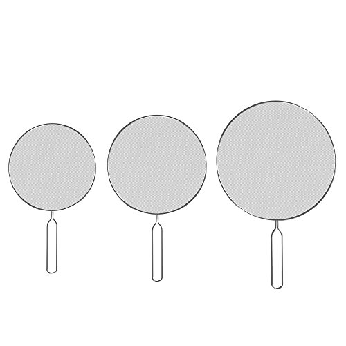 Algopix Similar Product 5 - 3Piece Splatter Screen Set  Fine Mesh
