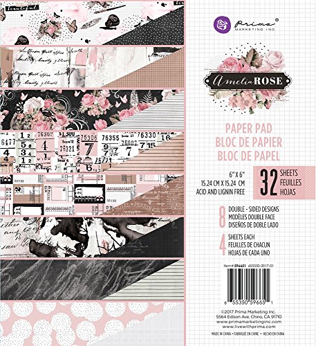 Algopix Similar Product 1 - Prima Marketing Amelia Rose6x6 Paper