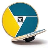 Algopix Similar Product 1 - Wooden Wobble Balance Board with Free