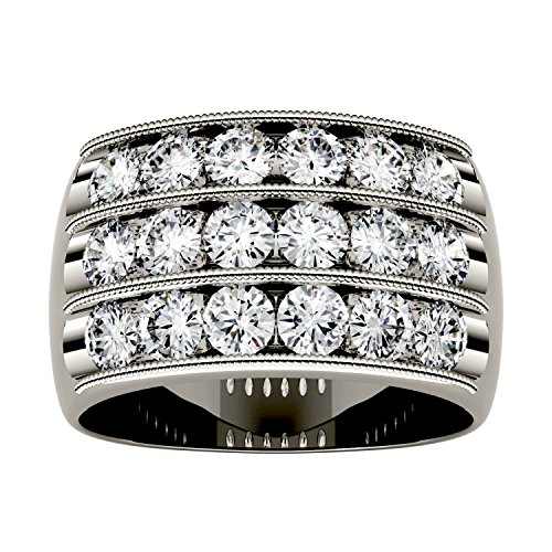 Algopix Similar Product 13 - Forever One Moissanite Triple Row