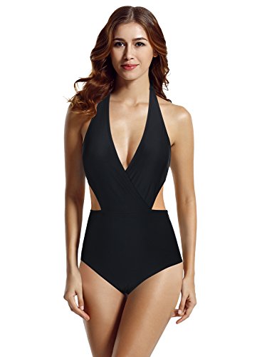 Algopix Similar Product 19 - zeraca Womens Surplice Neckline Halter