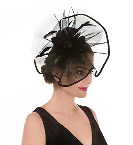 Algopix Similar Product 4 - SAFERIN Fascinators Hat Flower Mesh