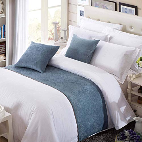Algopix Similar Product 14 - OSVINO Chenille Bed Runner Solid