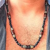 Algopix Similar Product 8 - Men Long Necklace  Real Gemstone