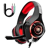 Algopix Similar Product 20 - Beexcellent GM1RED Gaming headset for