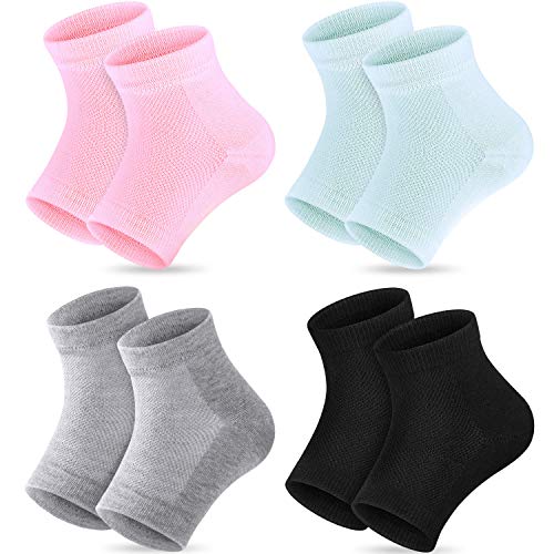 Algopix Similar Product 10 - Bememo Soft Gel Heel Socks Ventilate