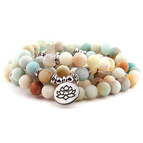 Algopix Similar Product 16 - GVUSMIL 8mm 108 Mala Beads Wrap