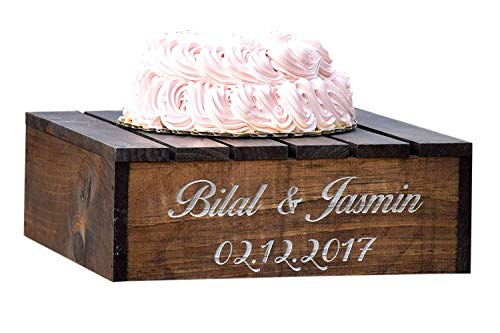 Algopix Similar Product 9 - Love Is Sweet Cake Stand  Engraved