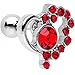 Algopix Similar Product 5 - Body Candy Steel Pink Accent Heart