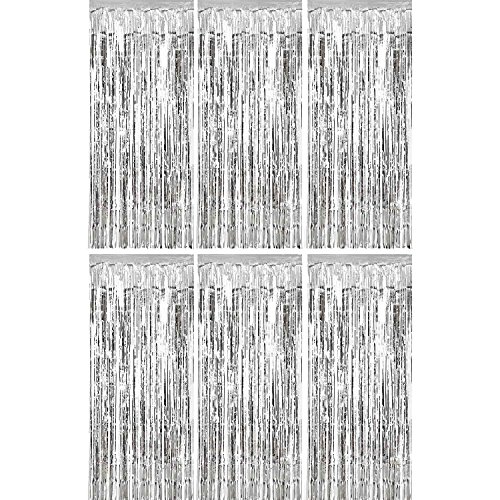 Algopix Similar Product 2 - Sumind 6 Pack Foil Curtains Backdrop