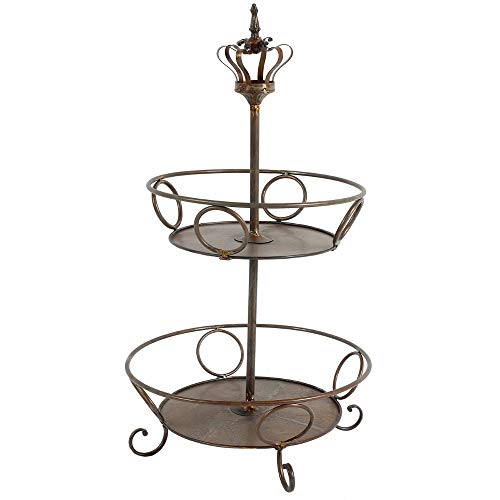 Algopix Similar Product 4 - Benzara BM165439 Brown Antique 2Tier