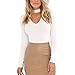 Algopix Similar Product 8 - WSLCN Choker Bodysuit Womens High Neck