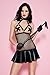 Algopix Similar Product 11 - Music Legs ORing Halter Fishnet and