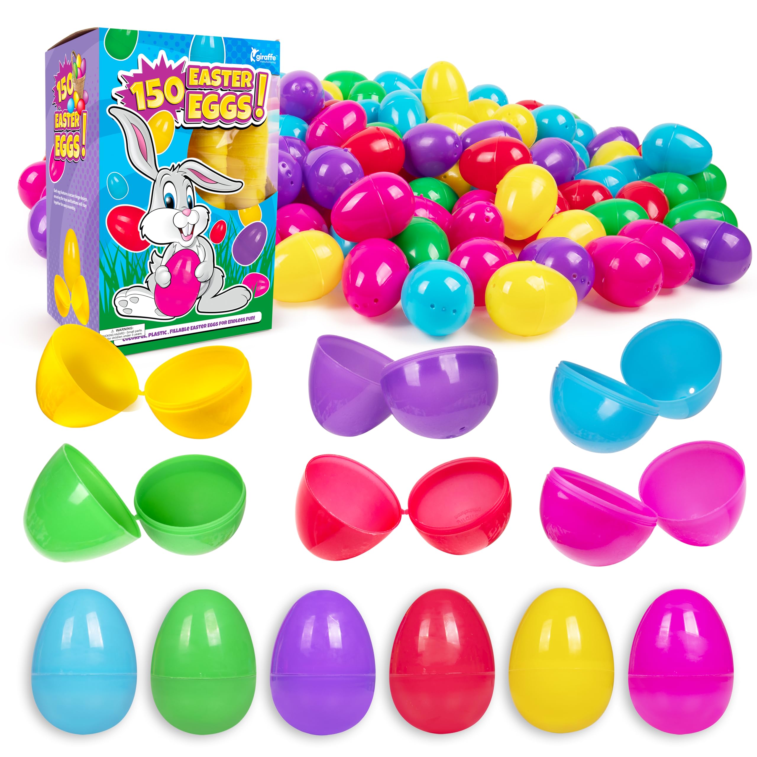 Algopix Similar Product 9 - Giraffe  150 Pack Easter Eggs Bulk