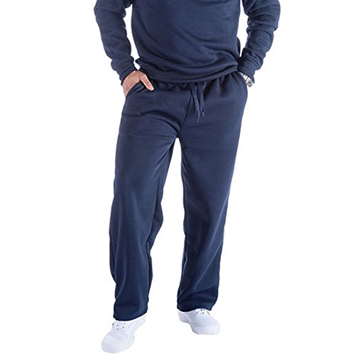 Algopix Similar Product 1 - Leehanton Basic Solid Fleece Sweatpants