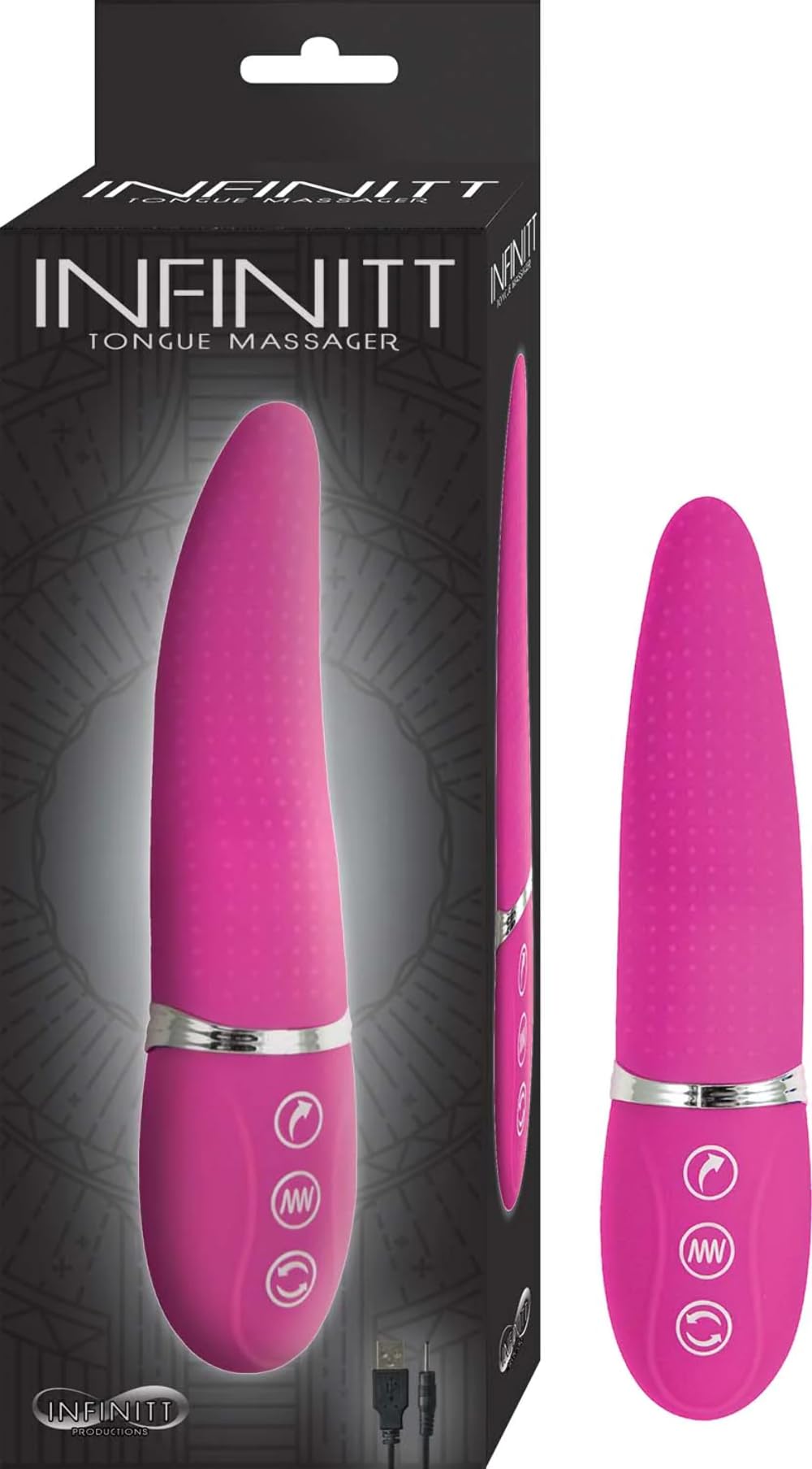 Algopix Similar Product 4 - Infinitt Tongue Massager - Pink