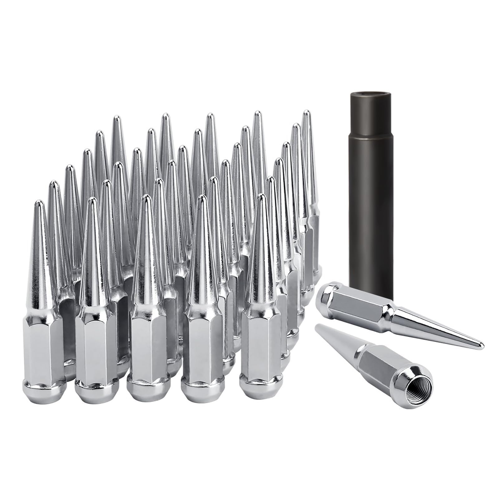 Algopix Similar Product 9 - DYNOFIT 14mmx15 Wheel Spike Lug Nuts