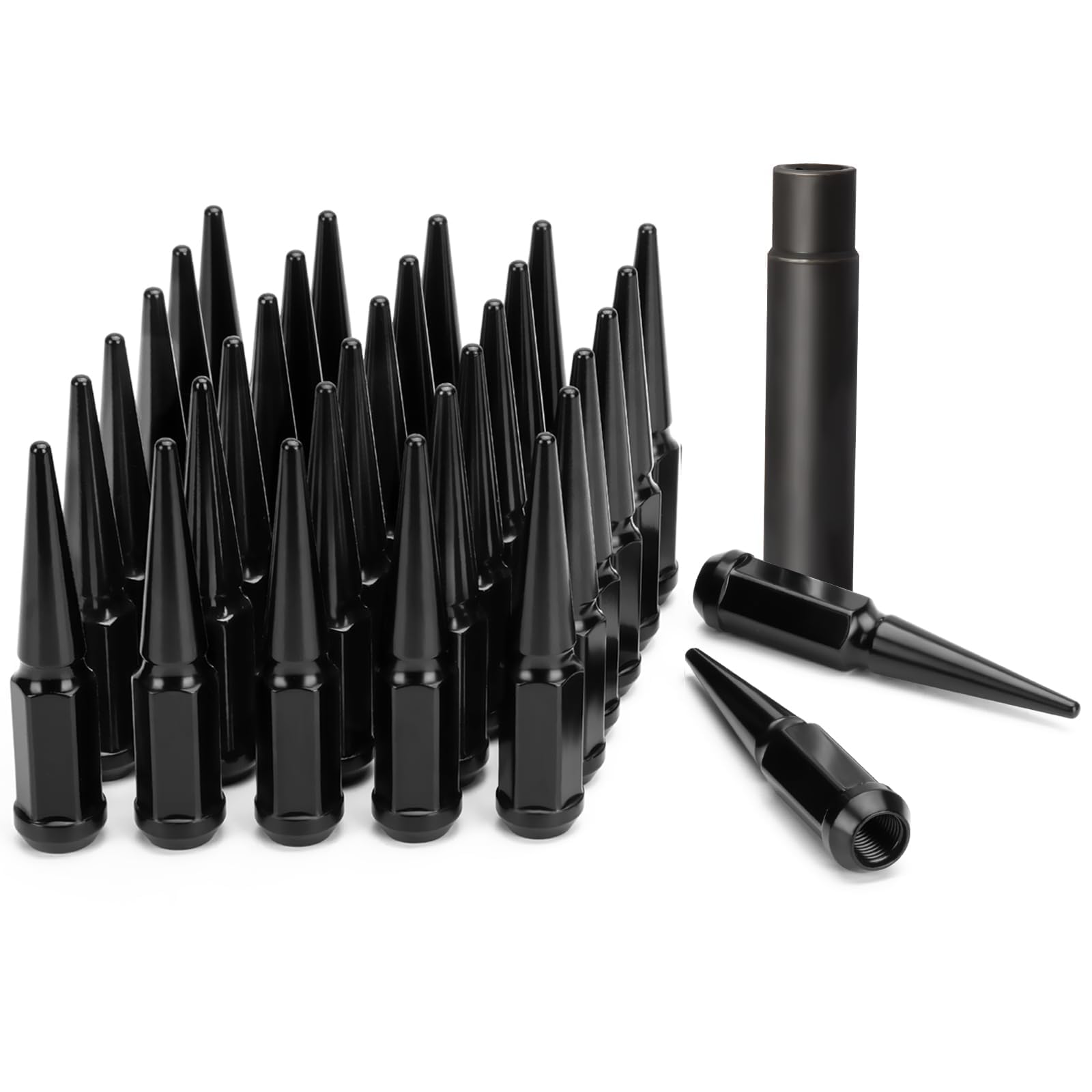 Algopix Similar Product 1 - DYNOFIT 14mmx15 Wheel Spike Lug Nuts