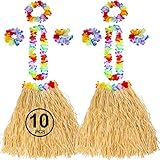 Algopix Similar Product 10 - Tigerdoe Hawaiian Costume  Hula Skirt