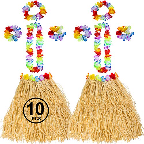 Algopix Similar Product 15 - Tigerdoe Hawaiian Costume  Hula Skirt