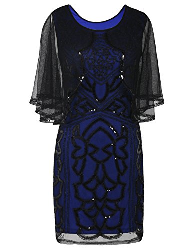 Algopix Similar Product 8 - Kayamiya Womens 1920s Cape Gatsby