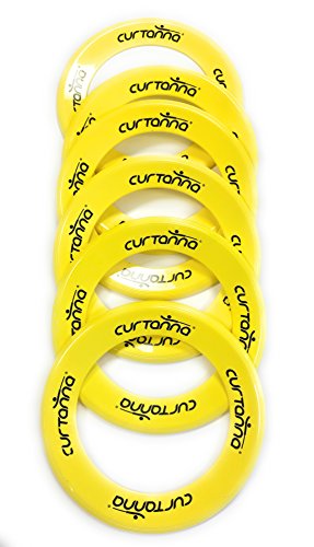 Algopix Similar Product 8 - Curtanna Fun Flying Disk Hoops Set of 6