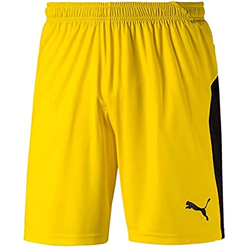 Algopix Similar Product 6 - PUMA Mens Liga Shorts Cyber Yellow