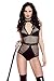 Algopix Similar Product 1 - Music Legs Fishnet Halter Teddy With