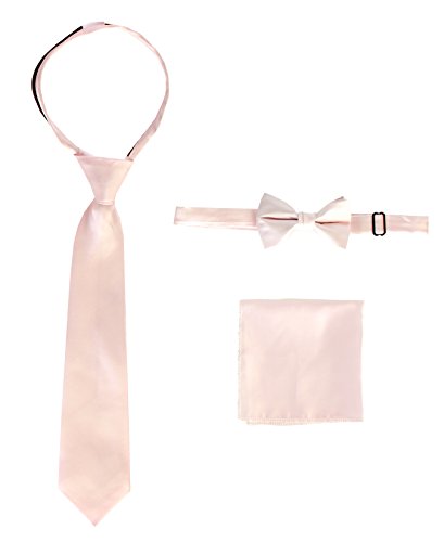 Algopix Similar Product 19 - Gioberti Boys Solid Zippered Tie Bow